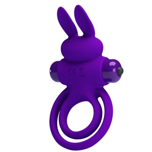 Эрекционное кольцо - Pretty Love Vibro Penis Ring Bunny III Blue