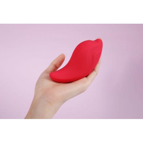 Вібратор та кліторальний стимулятор Kistoy Heidi Red