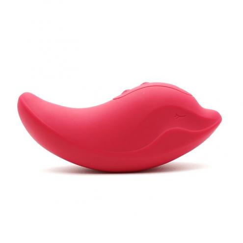 Вібратор та кліторальний стимулятор Kistoy Heidi Red