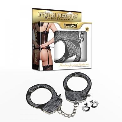 Наручники - Fetish Pleasure Diamond Handcuffs Silver