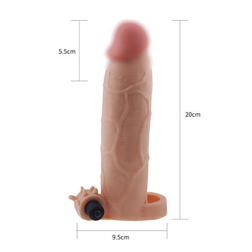 Насадка на пенис с вибрацией - Pleasure X-Tender Vibrating Penis Sleeve