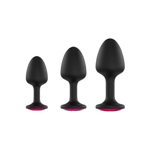 Анальна пробка Dorcel Geisha Plug Ruby XL, макс діаметр 4,5см, зміщений центр тяжіння