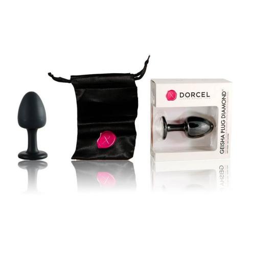 Анальная пробка Dorcel Geisha Plug Diamond XL, макс. диаметр 4,5см, смещенный центр тяжести