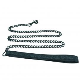 Шикарный ошейник на цепке Midnight Lace Collar And Leash - 4
