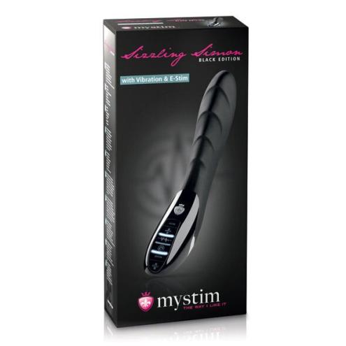 Вібратор з електростимуляцією Mystim Sizzling Simon eStim Black, міостимулятор