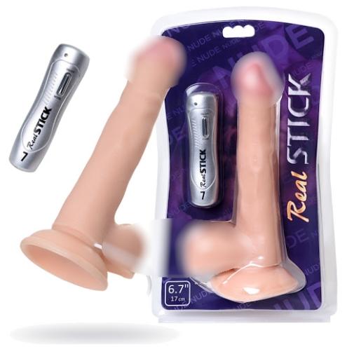 Вибратор Toyfa Realstick Nude реалистичный, 22 см