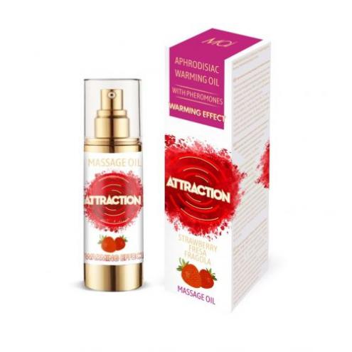 Розігріваюча масажна олія з феромонами MAI PHEROMON MASSAGE OIL - STRAWBERRY (75 мл)