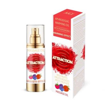 Розігріваюча масажна олія з феромонами MAI PHEROMON MASSAGE OIL - RED FRUITS (75 мл)