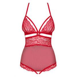 Боди Obsessive 838-TED-3 Красный L/XL - 2