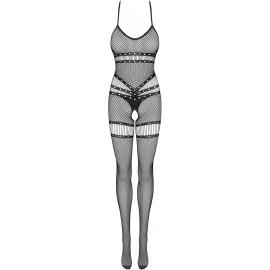 Комбинезон-сетка Obsessive N118 Черный S/M/L - 3