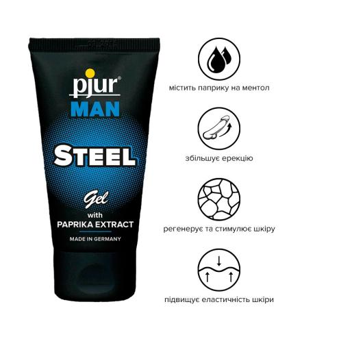 Гель для пеніса стимулюючий Pjur MAN Steel Gel, 50 ml