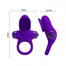 Ерекційне кільце - Pretty Love Vibro Penis Ring II Blue - 6