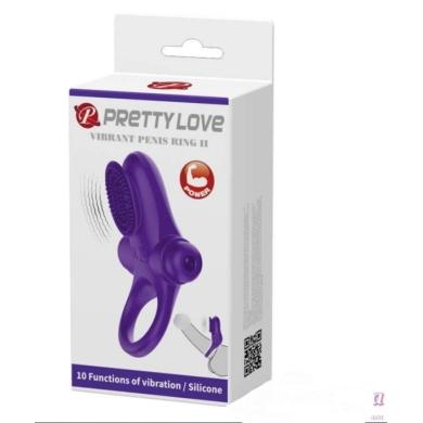 Ерекційне кільце - Pretty Love Vibro Penis Ring II Blue