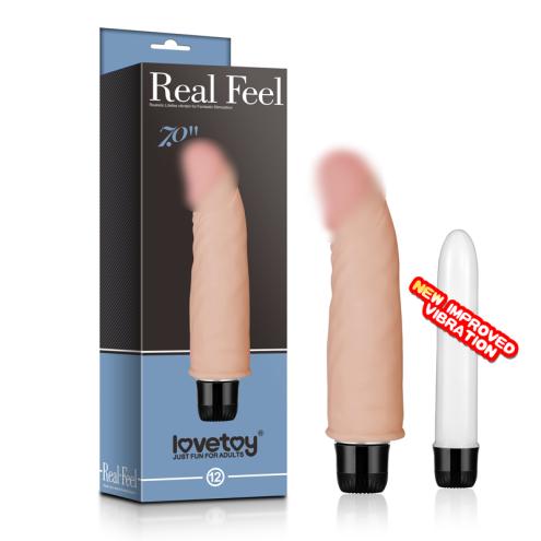 Реалистичный вибратор - Real Feel Vibrator 12 Flesh 7