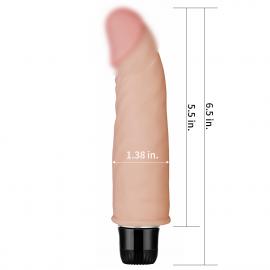 Реалістичний вібратор - Real Feel Vibrator 12 Flesh 7 - 3