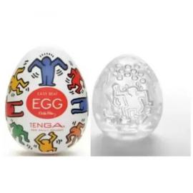 Мастурбатор-яйцо Tenga Keith Haring EGG Dance - 1