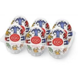 Мастурбатор-яйцо Tenga Keith Haring EGG Dance - 3