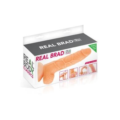 Фалоімітатор із рухомою крайньою плоттю Real Body - Real Brad