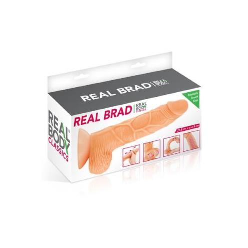 Фаллоимитатор с подвижной крайней плотью Real Body - Real Brad