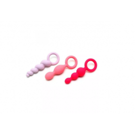 Набір анальних іграшок Satisfyer Plugs colored (set of 3) - Booty Call - 3