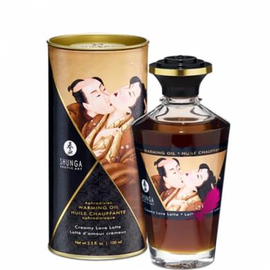 Олія Shunga APHRODISIAC WARMING OIL-Creamy Love Latte (100 мл)