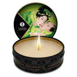 Масажна свічка Shunga MINI MASSAGE CANDLE - Exotic Green Tea 30 мл