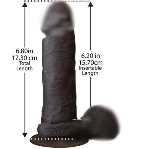 Фаллоимитатор Doc Johnson The Realistic Cock 6 inch Black - ULTRASKYN, Vac-U-Lock