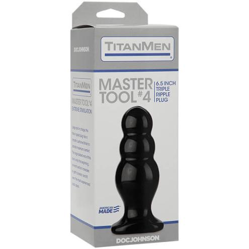 Анальный стимулятор Doc Johnson Titanmen Tools - Master, диаметр 6,6см