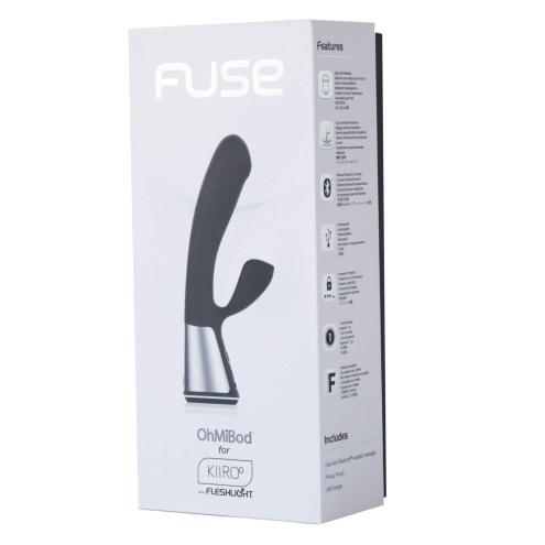 Інтерактивний вібратор-кролик OhMiBod Fuse for Kiiroo Black