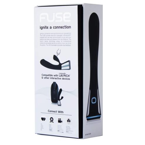 Інтерактивний вібратор-кролик OhMiBod Fuse for Kiiroo Black