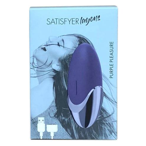 Мощный вибратор Satisfyer Lay-On - Purple Pleasure, водонепроницаемый