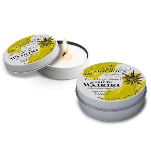 Масажна свічка Petits Joujoux - Waikiki Beach - Coconut and Pineapple (43 мл) з афродизіаками