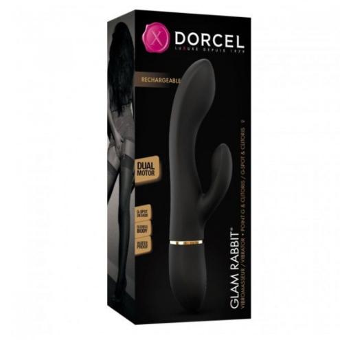 Вибратор Dorcel Glam Rabbit черного цвета для яркого наслаждения