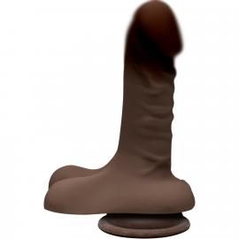 Фалоімітатор Doc Johnson The D - Super D - 6 Inch With Balls - ULTRASKYN - Chocolate - 1