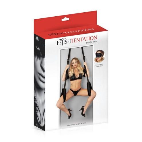 Секс-гойдалка на двері Fetish Tentation Door Straps з маскою на очі