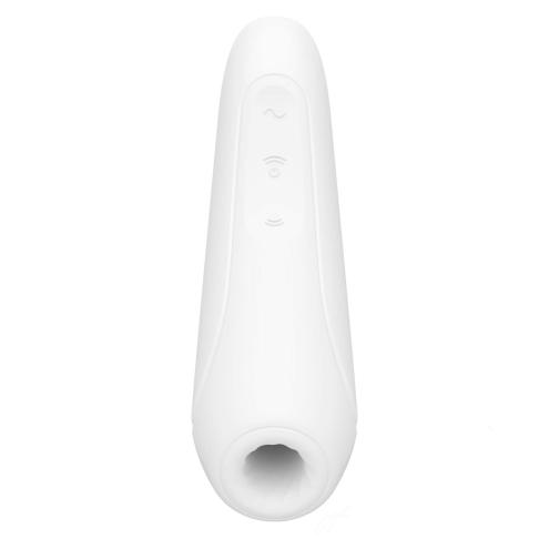 Вакуумный клиторальный стимулятор Satisfyer Curvy 1+ White