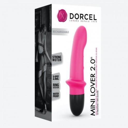 Вібратор Dorcel Mini Lover Magenta 2.0 перезаряджається, для точки G і масажу простати