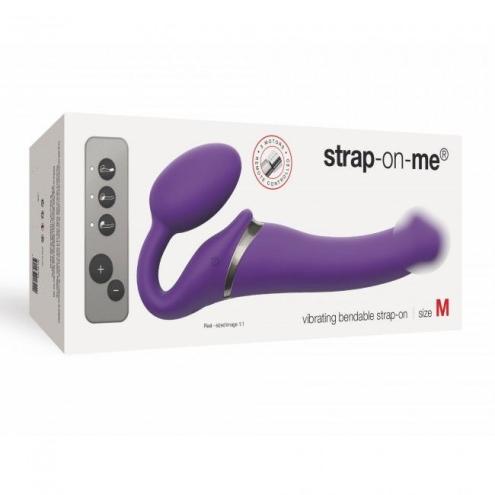 Безремневой страпон с вибрацией Strap-On-Me Vibrating Violet