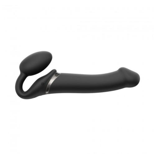 Безремневой страпон с вибрацией Strap-On-Me Vibrating Black