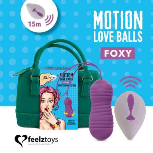 Вагинальные шарики с жемчужным массажем FeelzToys Motion Love Balls Foxy