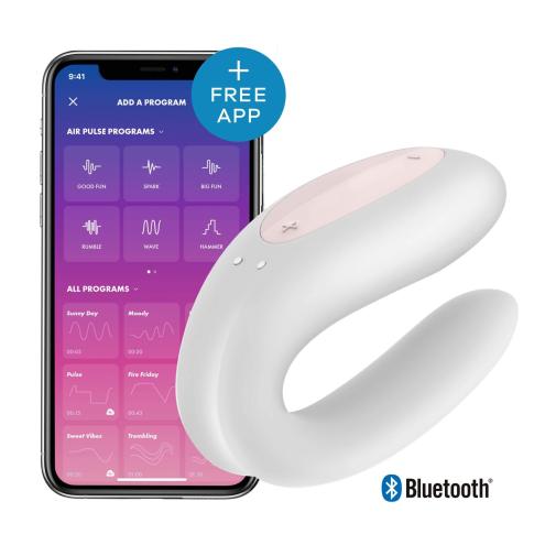 Вібратор для пар Satisfyer Double Joy White