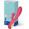 Смарт-вібратор кролик Satisfyer Mono Flex Red, 2 мотори, керування через додаток