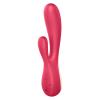 Смарт-вібратор кролик Satisfyer Mono Flex Red, 2 мотори, керування через додаток