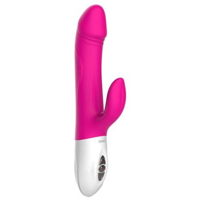 Пульсатор-кролик Leten Vibrator Realistic с подогревом и вибрацией клиторального отростка