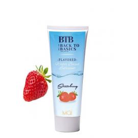 Смазка на водной основе BTB FLAVORED STRAWBERRY с ароматом клубники, 75 ml - 1