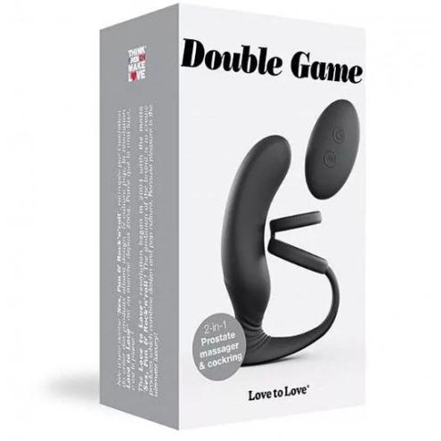 Вібромасажер простати Love To Love Double Game з подвійним ерекційним кільцем