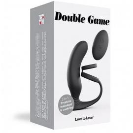 Вибромассажер простаты Love To Love Double Game с двойным эрекционным кольцом - 1