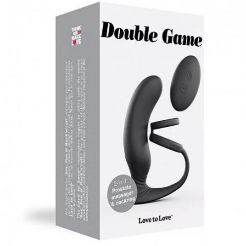 Вибромассажер простаты Love To Love Double Game с двойным эрекционным кольцом