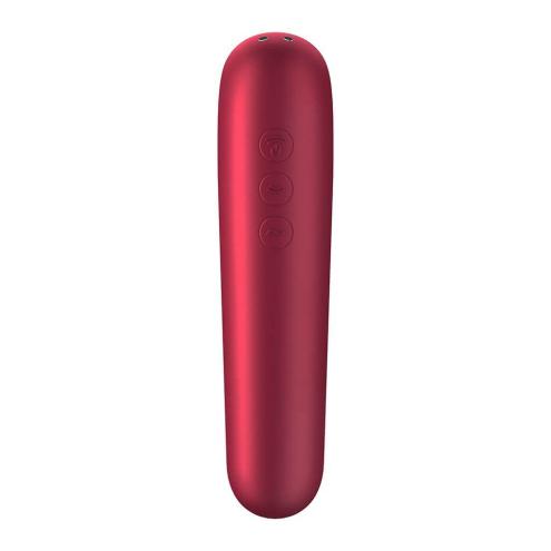 Смарт вібратор та вакуумний стимулятор 2-в-1 Satisfyer Dual Love Pink