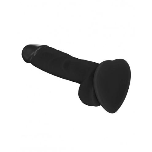 Реалистичный фаллоимитатор Strap-On-Me SOFT REALISTIC DILDO Black - Size M